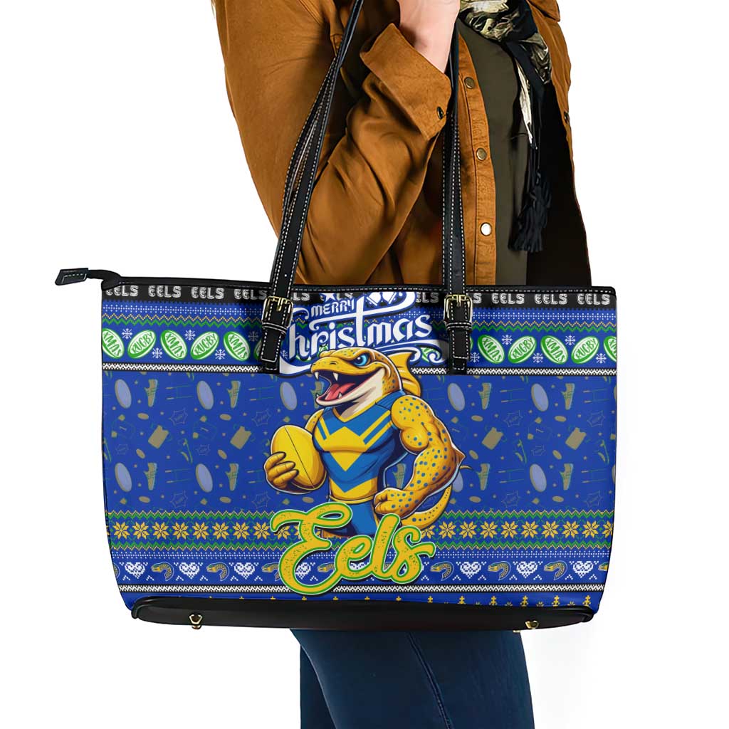 Eels Rugby Xmas Leather Tote Bag Australia NRL Mascot
