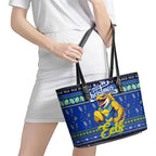 Eels Rugby Xmas Leather Tote Bag Australia NRL Mascot