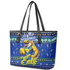 Eels Rugby Xmas Leather Tote Bag Australia NRL Mascot