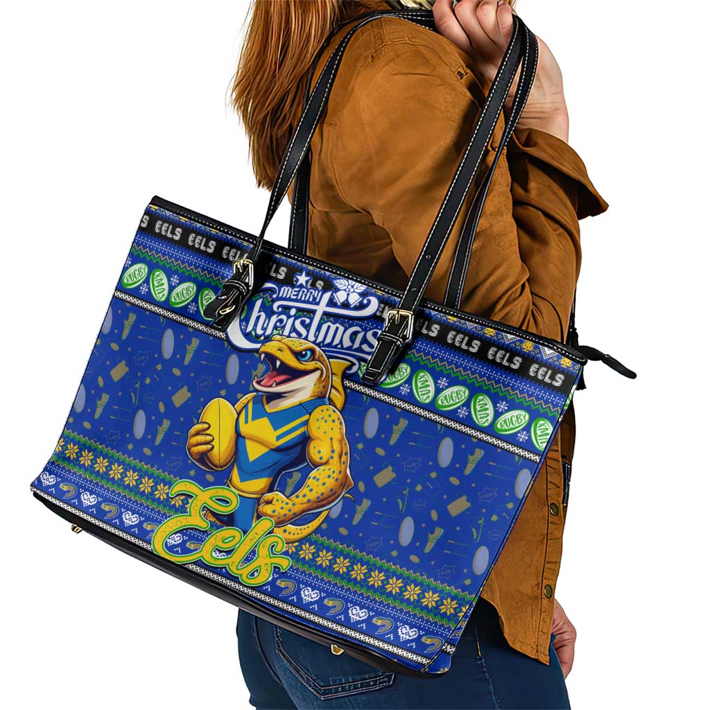 Eels Rugby Xmas Leather Tote Bag Australia NRL Mascot