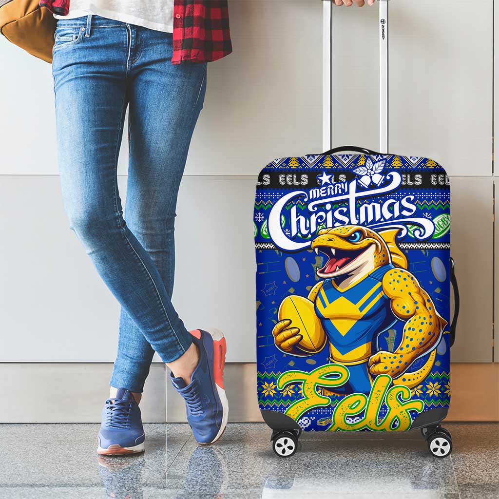 Eels Rugby Xmas Luggage Cover Australia NRL Mascot