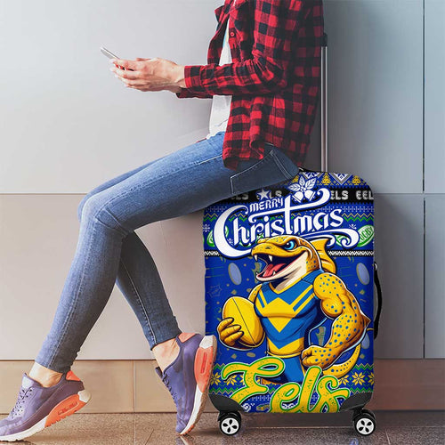 Eels Rugby Xmas Luggage Cover Australia NRL Mascot