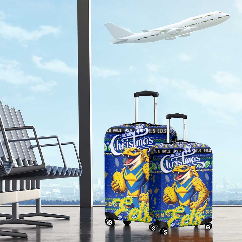 Eels Rugby Xmas Luggage Cover Australia NRL Mascot