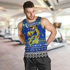 Personalized Eels Rugby Xmas Men Tank Top Australia NRL Mascot
