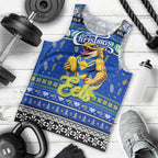Personalized Eels Rugby Xmas Men Tank Top Australia NRL Mascot