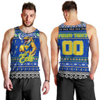 Personalized Eels Rugby Xmas Men Tank Top Australia NRL Mascot
