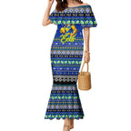 Personalized Eels Rugby Xmas Mermaid Dress Australia NRL Mascot