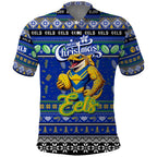 Personalized Eels Rugby Xmas Polo Shirt Australia NRL Mascot