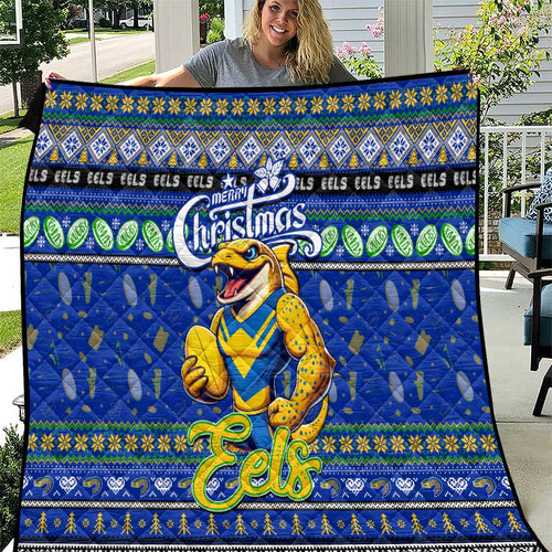 Eels Rugby Xmas Quilt Australia NRL Mascot