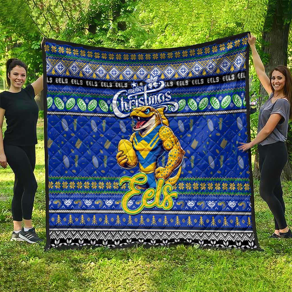 Eels Rugby Xmas Quilt Australia NRL Mascot