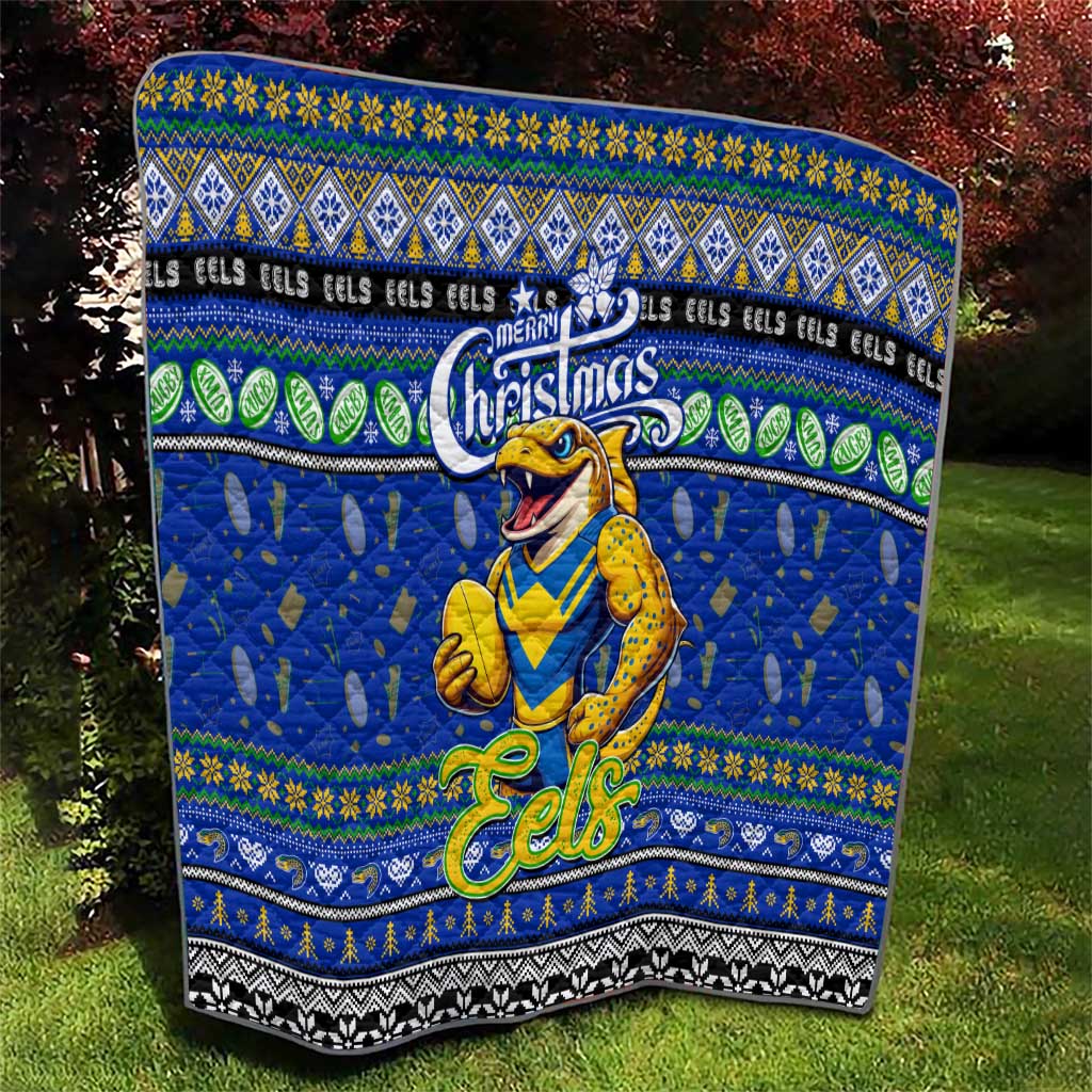 Eels Rugby Xmas Quilt Australia NRL Mascot