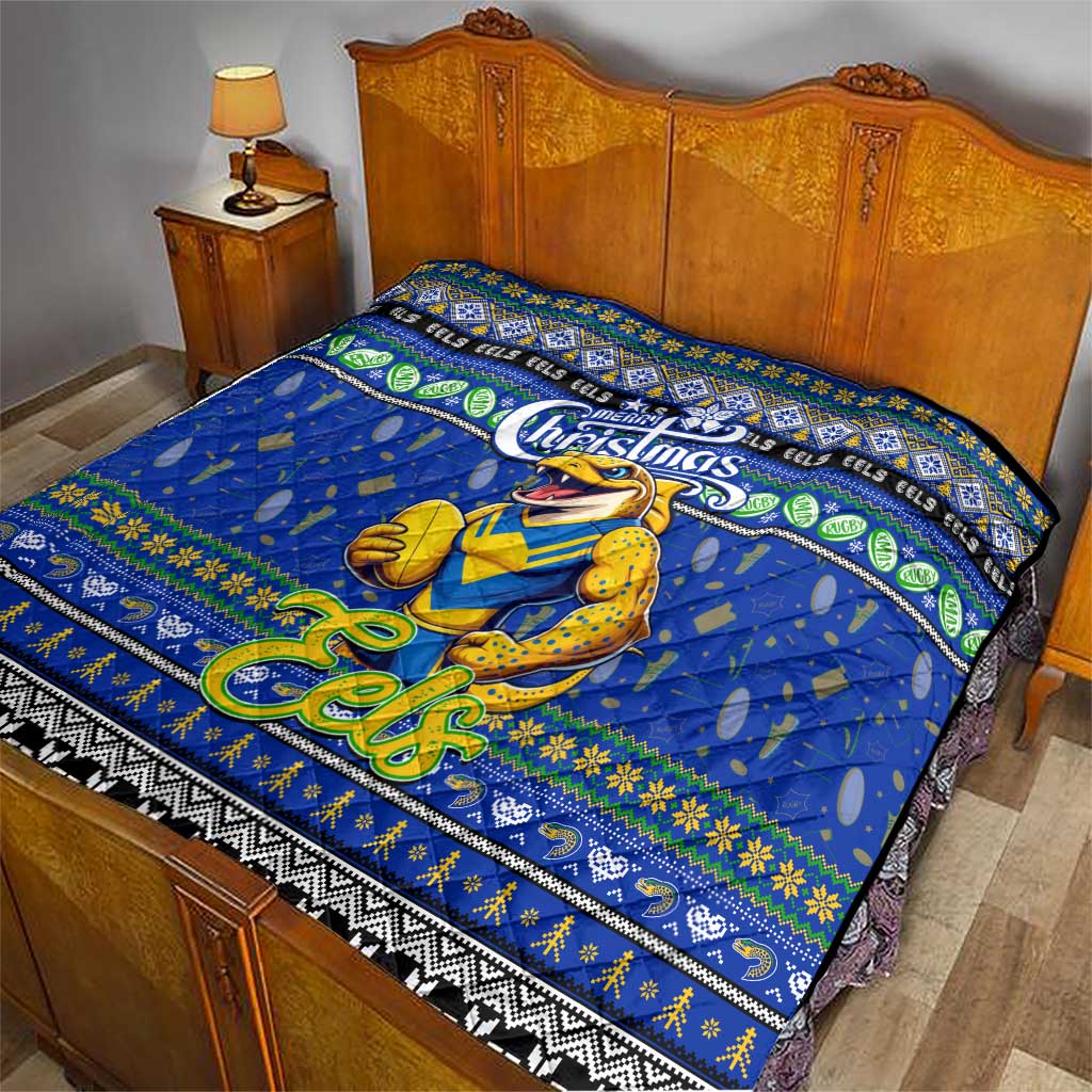 Eels Rugby Xmas Quilt Australia NRL Mascot