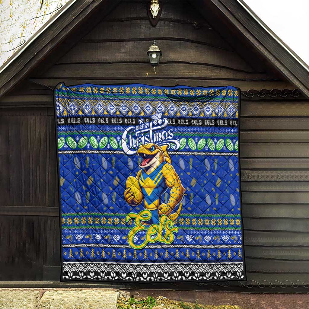Eels Rugby Xmas Quilt Australia NRL Mascot