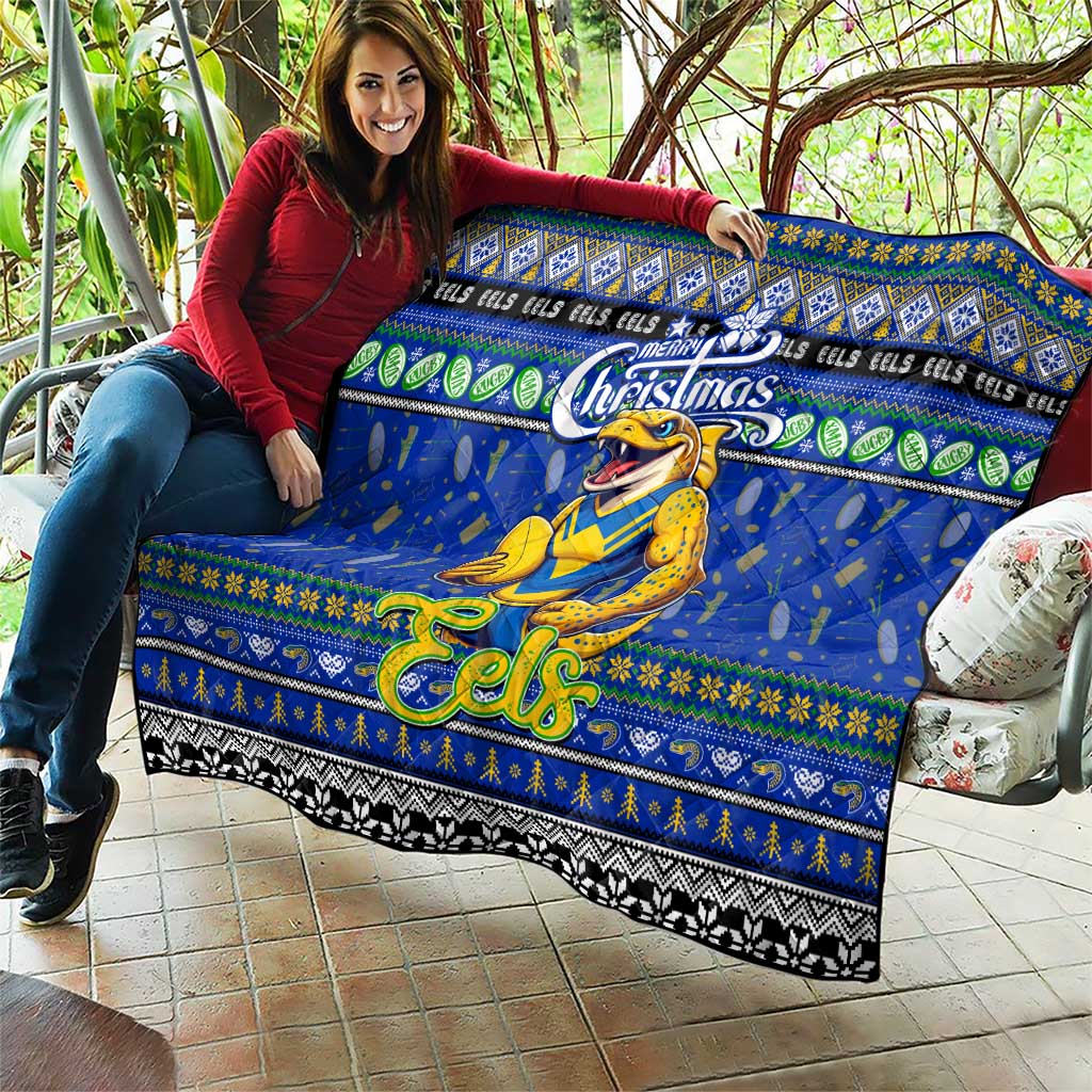 Eels Rugby Xmas Quilt Australia NRL Mascot