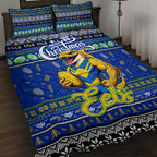Eels Rugby Xmas Quilt Bed Set Australia NRL Mascot