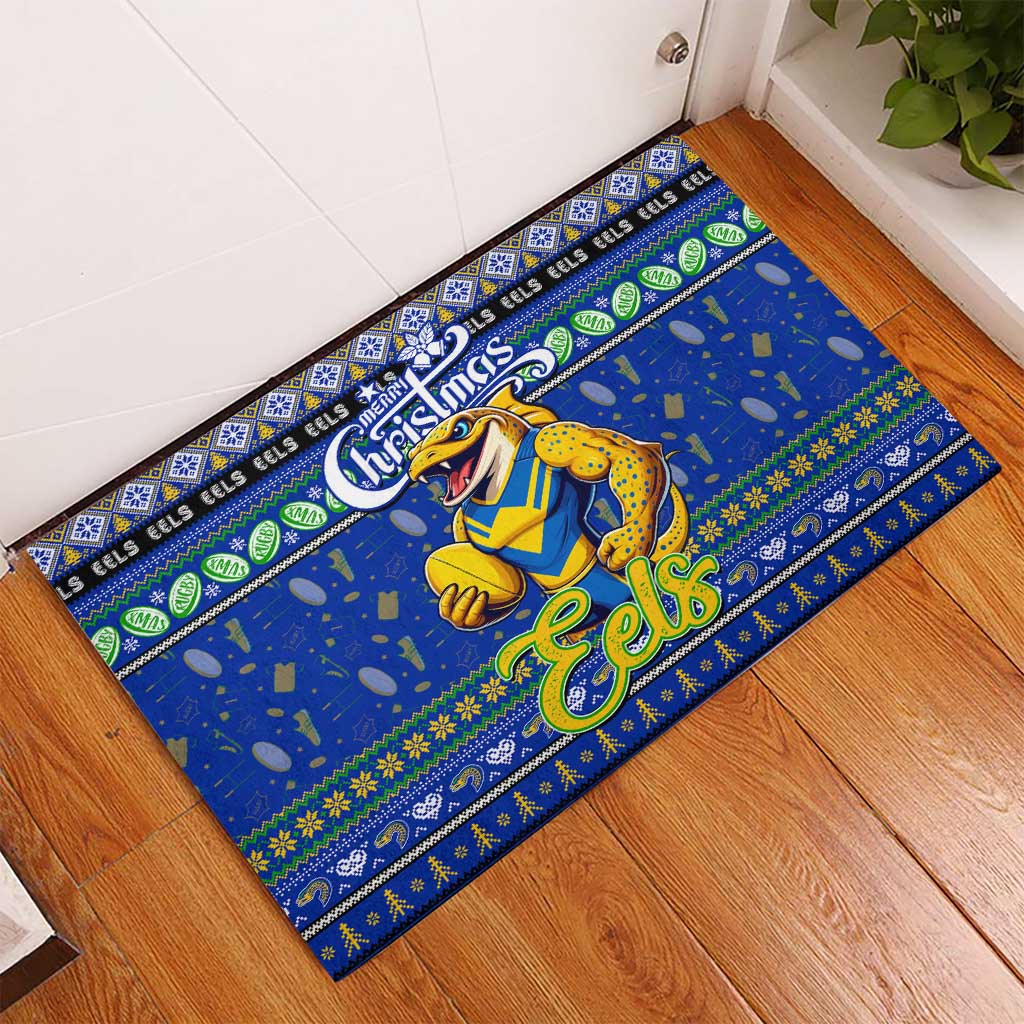 Eels Rugby Xmas Rubber Doormat Australia NRL Mascot