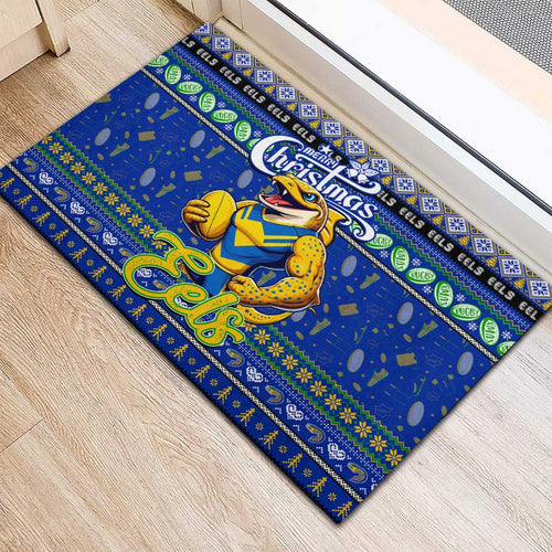 Eels Rugby Xmas Rubber Doormat Australia NRL Mascot