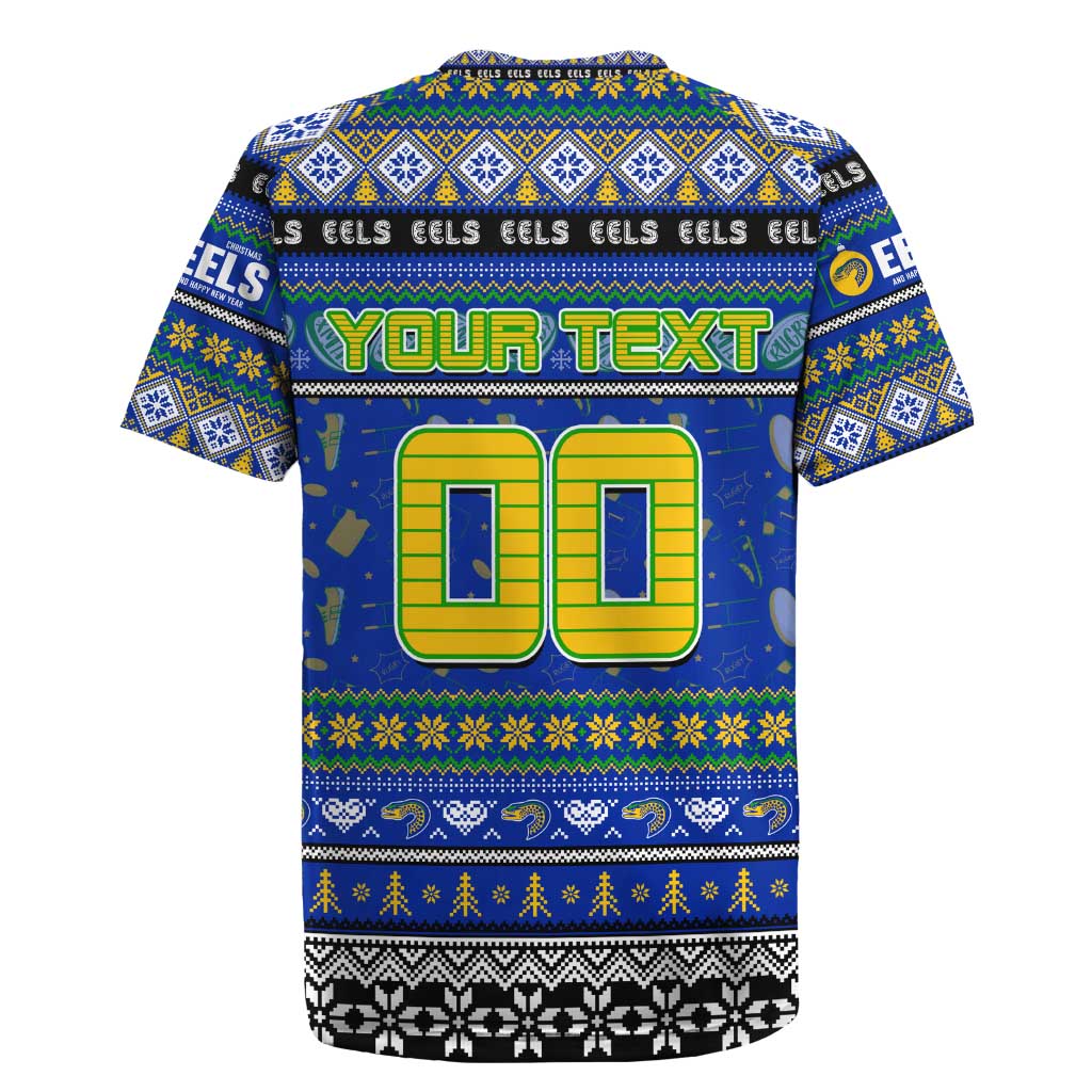 Personalized Eels Rugby Xmas Rugby Jersey Australia NRL Mascot
