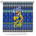 Eels Rugby Xmas Shower Curtain Australia NRL Mascot