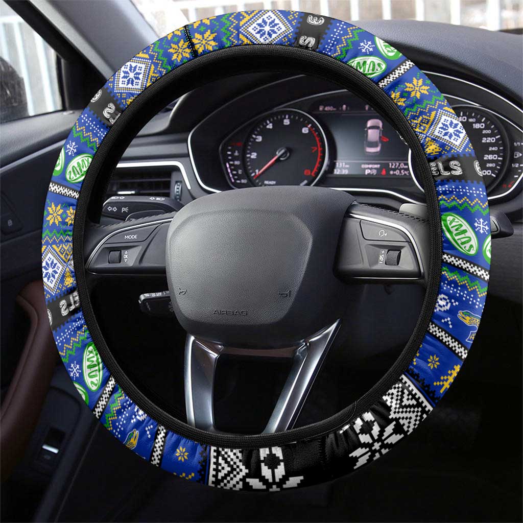 Eels Rugby Xmas Steering Wheel Cover Australia NRL Mascot