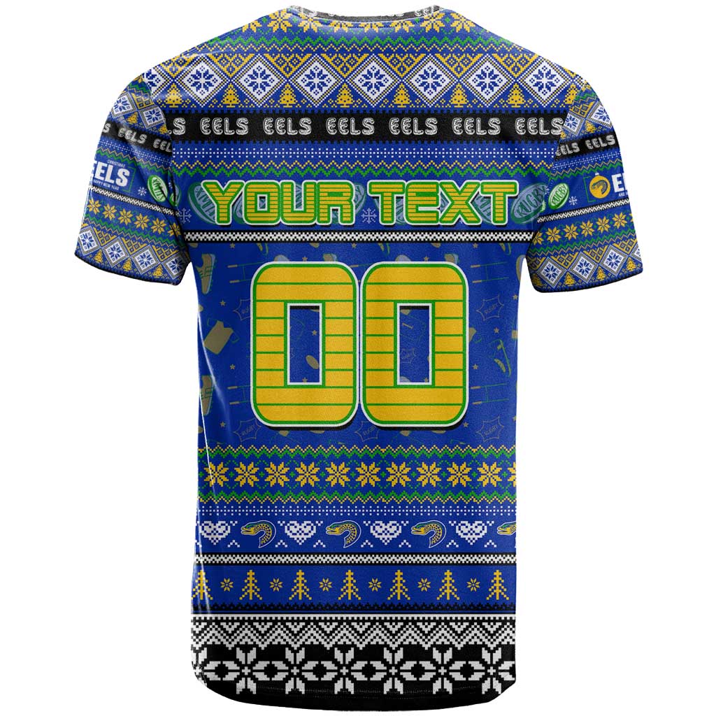 Personalized Eels Rugby Xmas T Shirt Australia NRL Mascot
