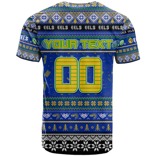 Personalized Eels Rugby Xmas T Shirt Australia NRL Mascot