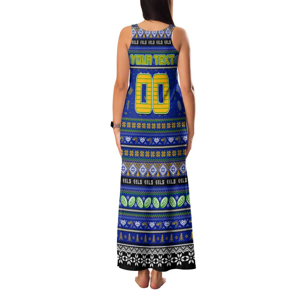 Personalized Eels Rugby Xmas Tank Maxi Dress Australia NRL Mascot