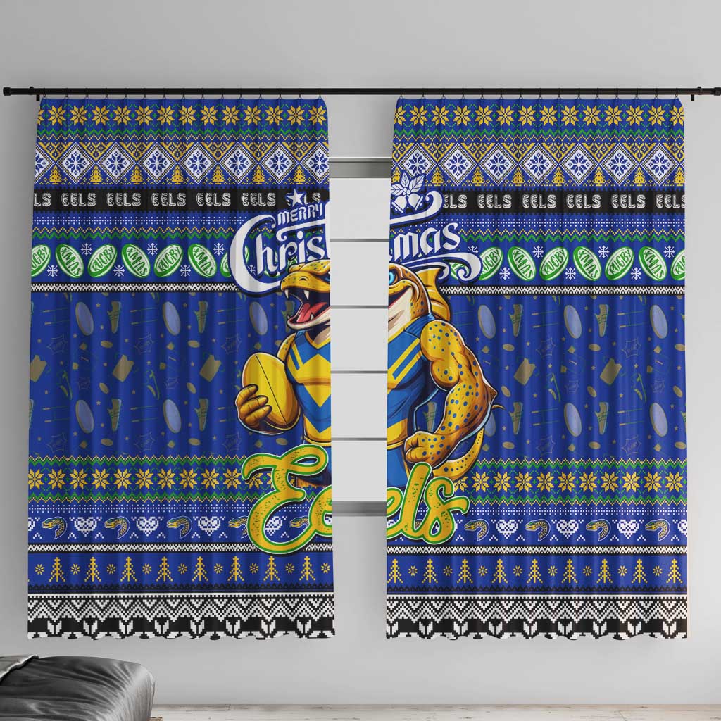 Eels Rugby Xmas Window Curtain Australia NRL Mascot
