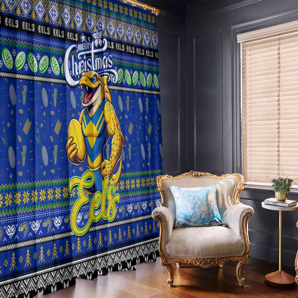 Eels Rugby Xmas Window Curtain Australia NRL Mascot