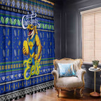 Eels Rugby Xmas Window Curtain Australia NRL Mascot