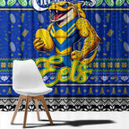 Eels Rugby Xmas Window Curtain Australia NRL Mascot