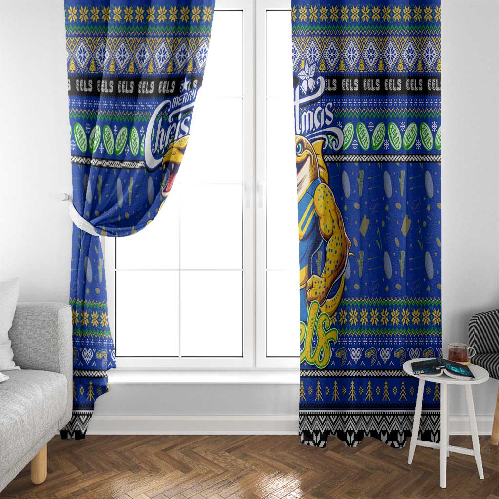 Eels Rugby Xmas Window Curtain Australia NRL Mascot
