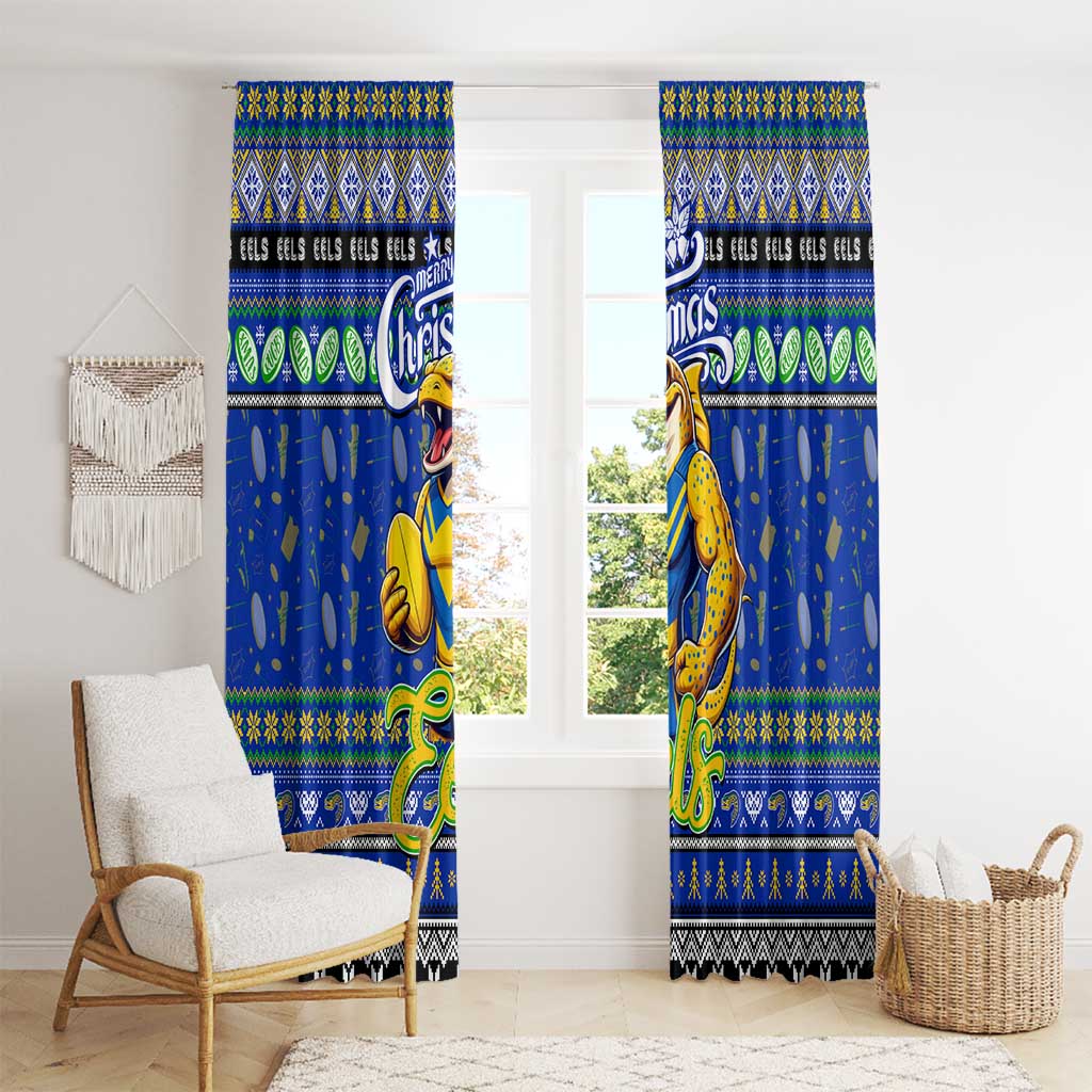 Eels Rugby Xmas Window Curtain Australia NRL Mascot