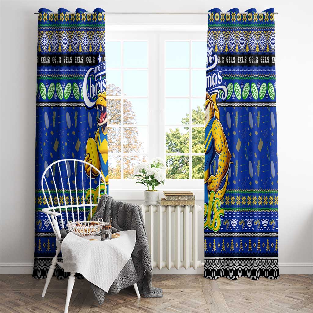 Eels Rugby Xmas Window Curtain Australia NRL Mascot