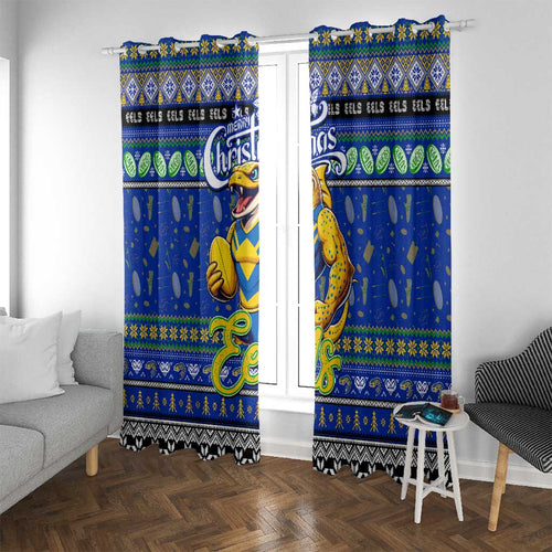 Eels Rugby Xmas Window Curtain Australia NRL Mascot