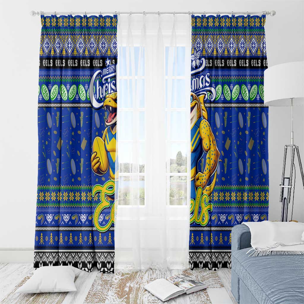 Eels Rugby Xmas Window Curtain Australia NRL Mascot