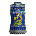 Personalized Eels Rugby Xmas Women Sleeveless Polo Shirt Australia NRL Mascot
