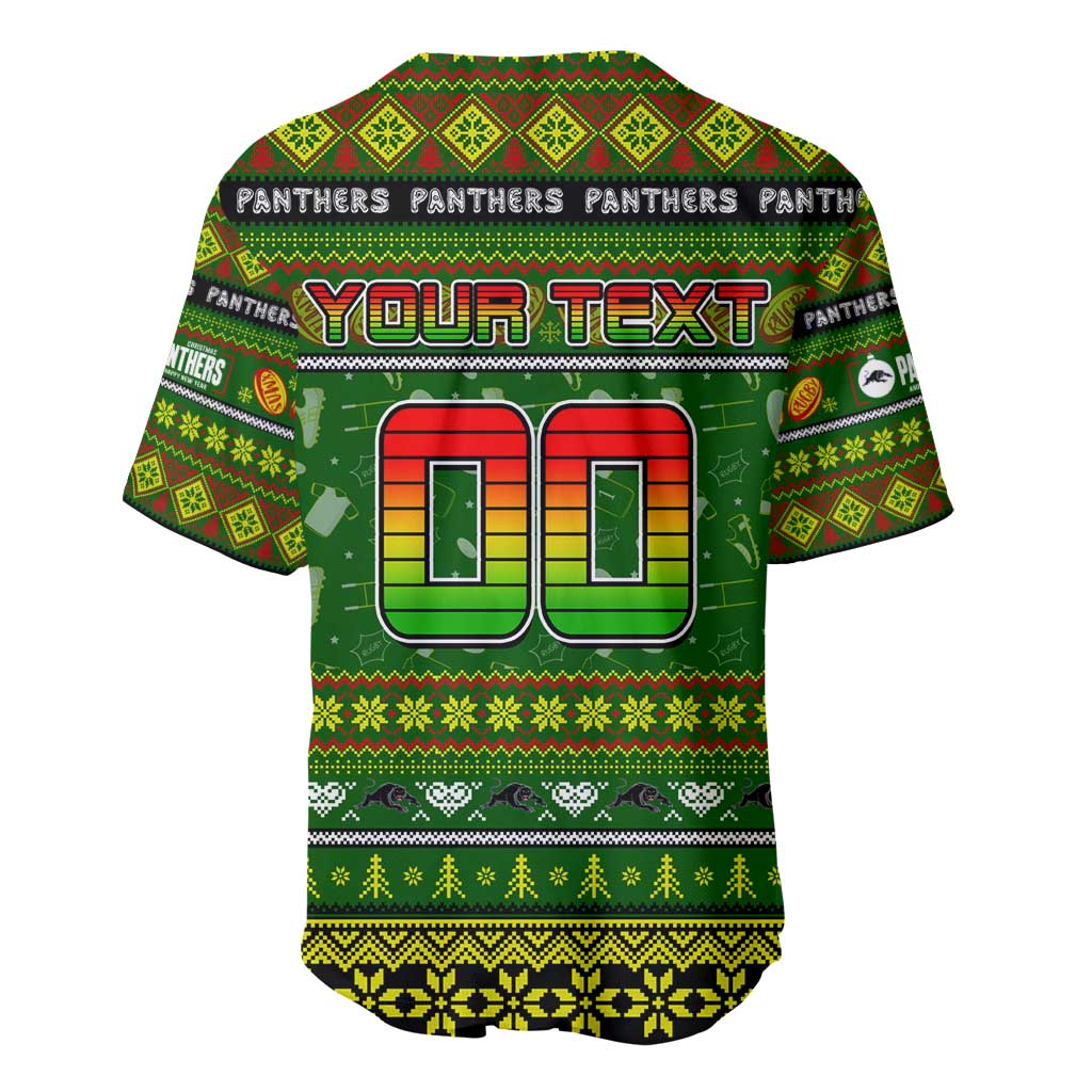 Personalized Panthers Rugby Xmas Baseball Jersey Australia NRL Mascot