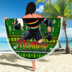 Panthers Rugby Xmas Beach Blanket Australia NRL Mascot