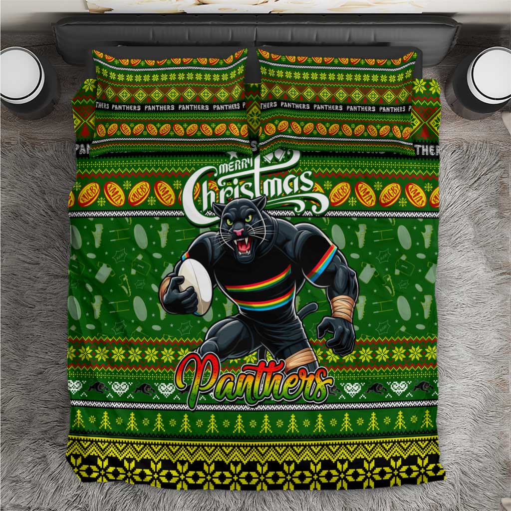 Panthers Rugby Xmas Bedding Set Australia NRL Mascot