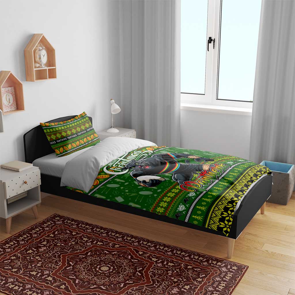 Panthers Rugby Xmas Bedding Set Australia NRL Mascot