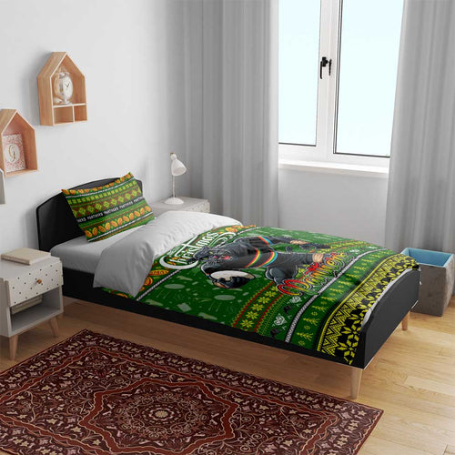 Panthers Rugby Xmas Bedding Set Australia NRL Mascot