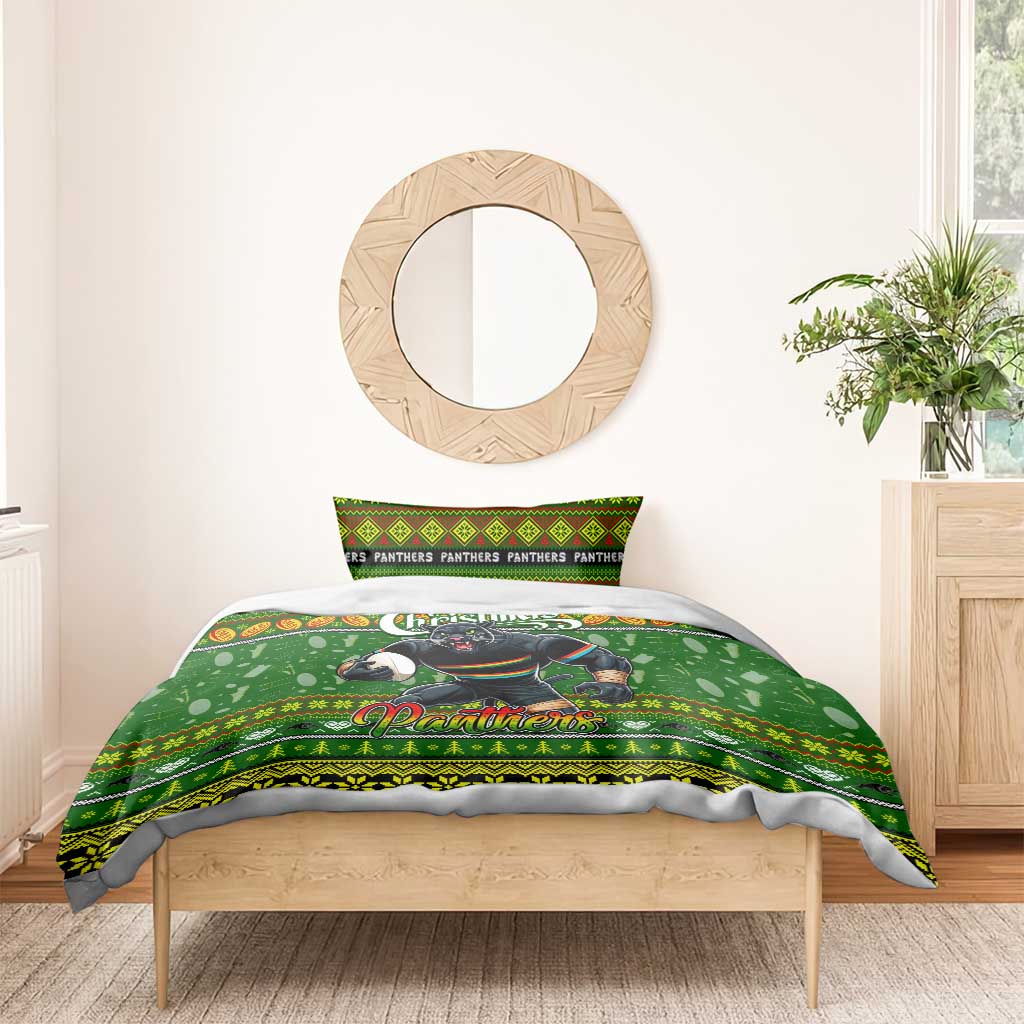 Panthers Rugby Xmas Bedding Set Australia NRL Mascot