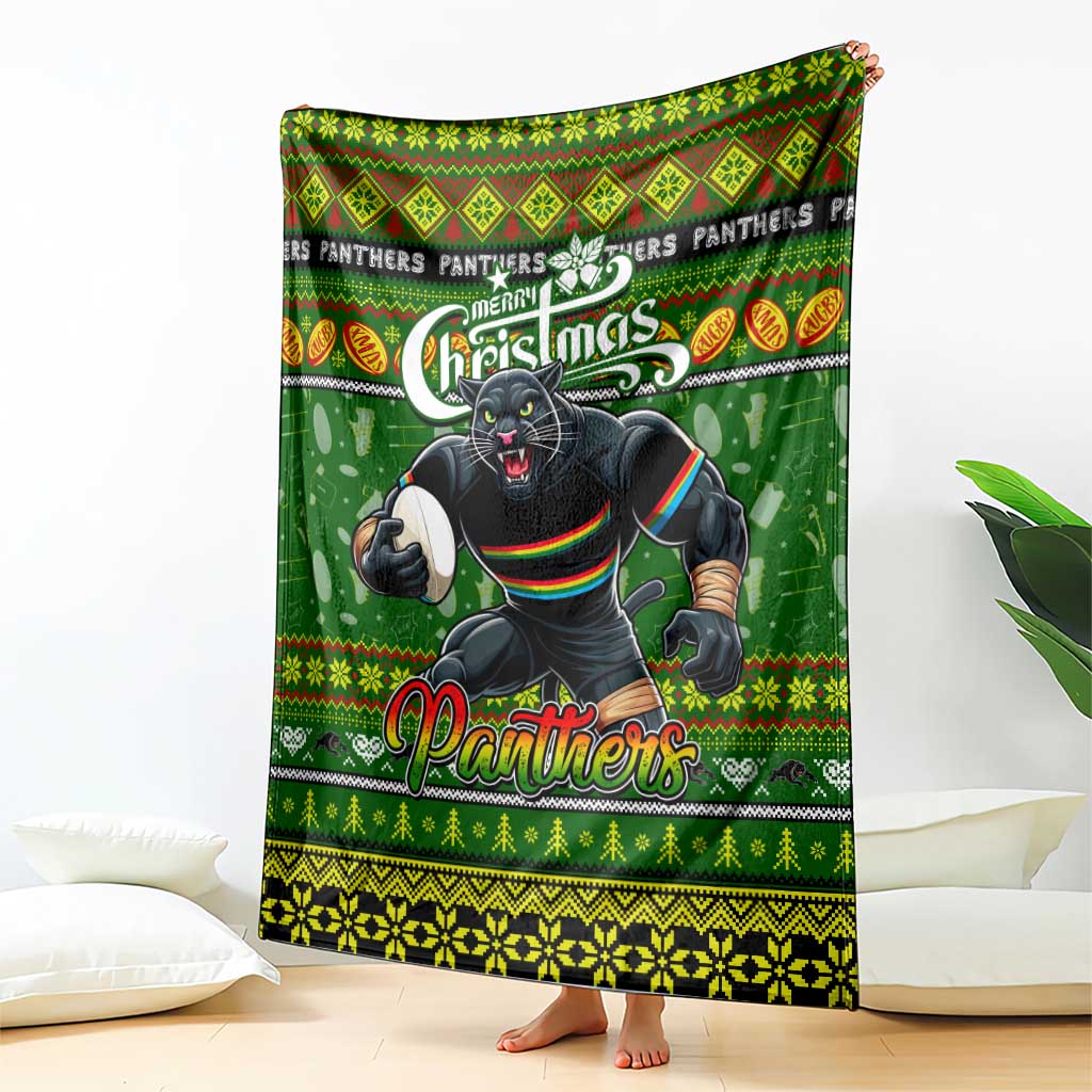 Panthers Rugby Xmas Blanket Australia NRL Mascot