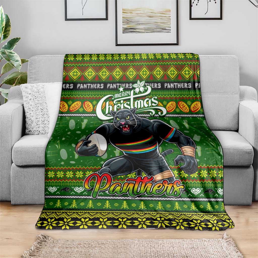 Panthers Rugby Xmas Blanket Australia NRL Mascot
