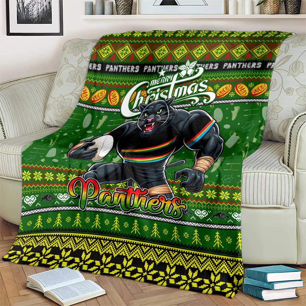 Panthers Rugby Xmas Blanket Australia NRL Mascot