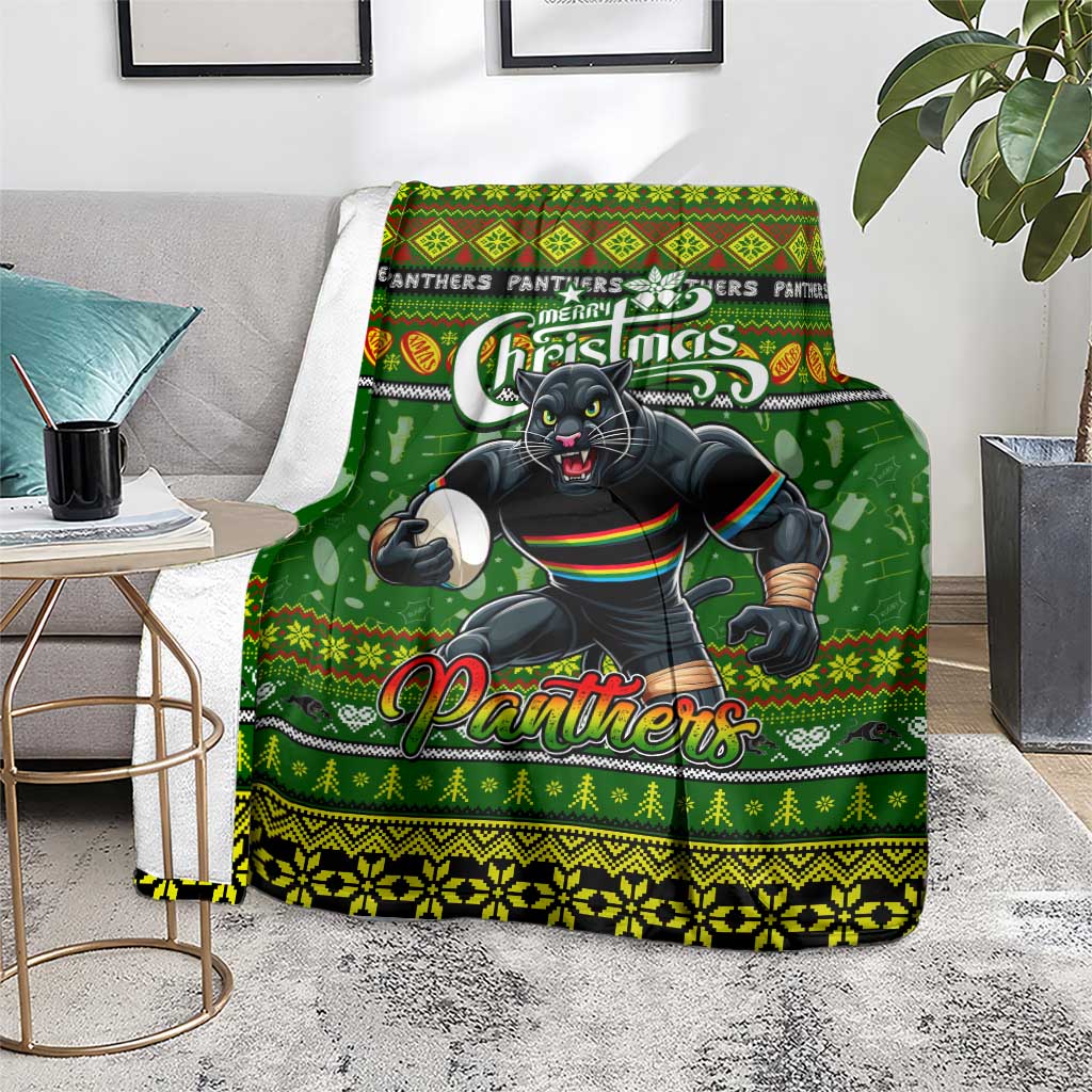 Panthers Rugby Xmas Blanket Australia NRL Mascot