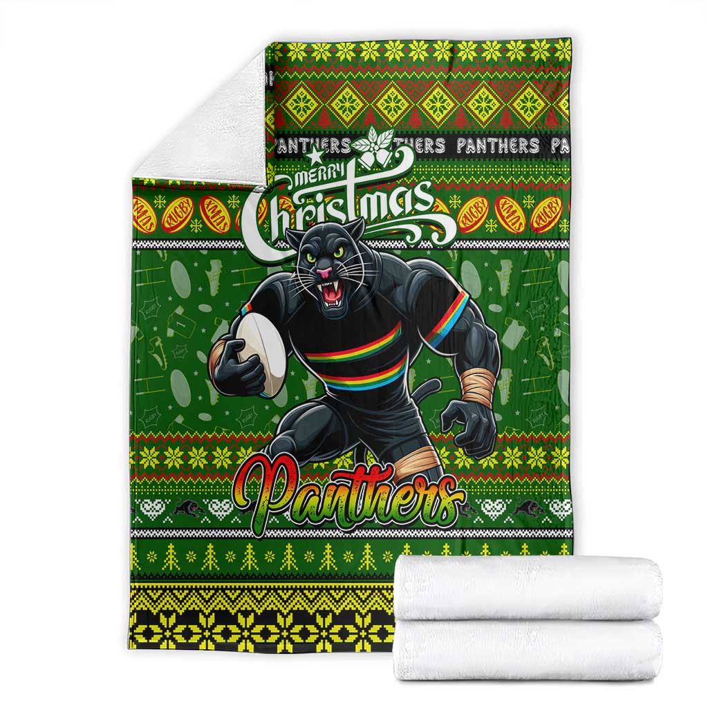 Panthers Rugby Xmas Blanket Australia NRL Mascot