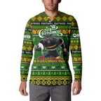 Personalized Panthers Rugby Xmas Button Sweatshirt Australia NRL Mascot