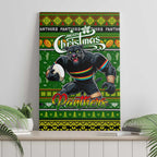 Panthers Rugby Xmas Canvas Wall Art Australia NRL Mascot